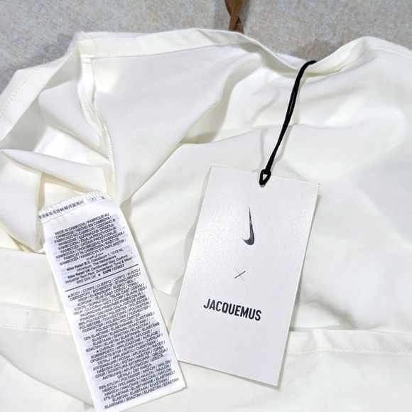 Nike X JACQUEMUS La Robe Mini Dress White Size M Tenniscore - Picture 14 of 15